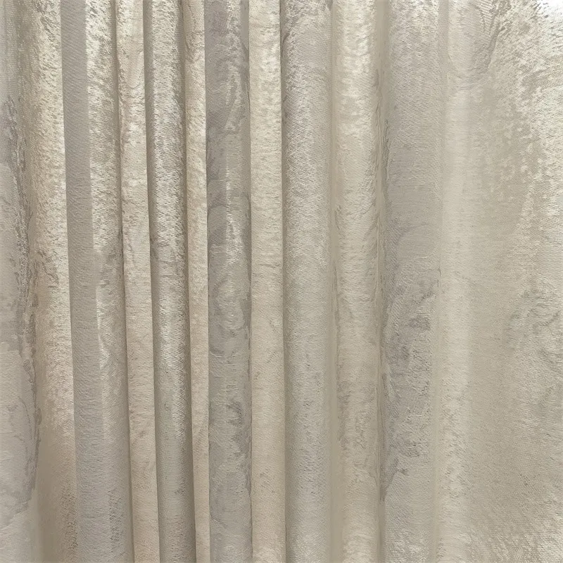 European floral Jacquard sheer curtain factory